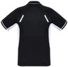 P700KS Kids Renegade Polo Black/White/Silver Back