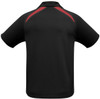 P7700 Mens Splice Polo Black/Red Back