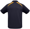 P7700 Mens Splice Polo Navy/Gold Back