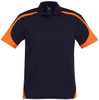 P401MS Mens Talon Polo Navy/Orange