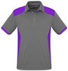 P705MS Mens Rival Polo Silver/Purple