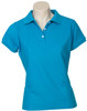 P2125 Ladies Neon Polo Cyan Blue