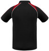 P225MS Mens Triton Polo Black/Red/White Back