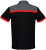 P500MS Mens Charger Polo Black/Red/Grey Back