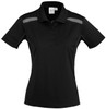 P244LS Ladies United Short Sleeve Polo Black/Ash P244LS Ladies United Short Sleeve Polo Black/Ash