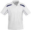 P244MS Mens United Short Sleeve Polo White/Navy