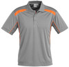P244MS Mens United Short Sleeve Polo Ash/Fluoro Orange P244MS Mens United Short Sleeve Polo Ash/Fluoro Orange
