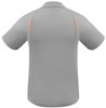 P244MS Mens United Short Sleeve Polo Ash/Fluoro Orange Back