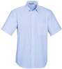 S10512 Mens Base Short Sleeve Shirt Light Blue