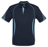P405MS Biz Collection Mens Razor Polo Navy/Sky