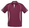 P405MS Biz Collection Mens Razor Polo Maroon/White