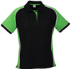 P10122 Ladies Nitro Polo Black/Green/White P10122 Ladies Nitro Polo Black/Green/White