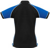 P10122 Ladies Nitro Polo Black/Royal/White Back