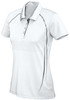 P604LS Ladies Cyber Polo White/Silver