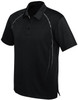 P604MS Mens Cyber Polo Black/Silver P604MS Mens Cyber Polo Black/Silver