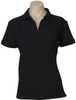 P9025 Ladies Oceana Polo Black P9025 Ladies Oceana Polo Black