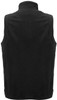 F233MN Biz Collection Mens Plain Micro Fleece Vest Black Back