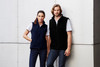 F233MN Biz Collection Mens Plain Micro Fleece Vest