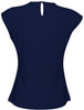 K624LS Ladies Mia Pleat Knit Top Midnight Blue Back