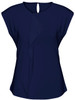 K624LS Ladies Mia Pleat Knit Top Midnight Blue