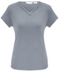 K819LS Ladies Lana Short Sleeve Top Silver