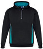 SW710K Kids Renegade Hoodie Black/Teal/Silver