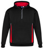 SW710K Kids Renegade Hoodie Black/Red/Silver