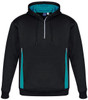 SW710M Adults Renegade Hoodie Black/Teal/Silver