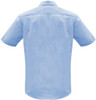 S812MS Mens Euro Short Sleeve Shirt Blue Back