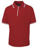 2KCP JB's Wear Kids Contrast Polo Red/White
