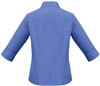 LB3600 Ladies Plain Oasis 3/4 Sleeve Shirt Mid Blue Back