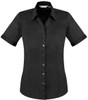 S770LS Ladies Monaco Short Sleeve Shirt Black S770LS Ladies Monaco Short Sleeve Shirt Black