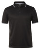 7JCP JB's Wear Jacquard Contrast Polo Gunmetal/White 7JCP JB's Wear Jacquard Contrast Polo Gunmetal/White