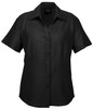 LB3601 Ladies Plain Oasis Short Sleeve Shirt Black LB3601 Ladies Plain Oasis Short Sleeve Shirt Black