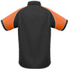 S10112 Mens Nitro Shirt Black/Orange/White Back