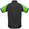 S10112 Mens Nitro Shirt Black/Green/White Back
