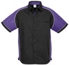 S10112 Mens Nitro Shirt Black/Purple/White