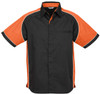 S10112 Mens Nitro Shirt Black/Orange/White