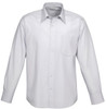 S29510 Mens Ambassador Long Sleeve Shirt Silver Grey
