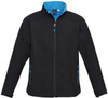 J307K Kids Geneva Jacket Black/Cyan J307K Kids Geneva Jacket Black/Cyan