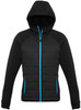 J515L Ladies Stealth Tech Hoodie Black/Cyan J515L Ladies Stealth Tech Hoodie Black/Cyan