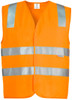 Syzmik Workwear ZV999 Unisex Hi Vis Basic Vest Orange Syzmik Workwear ZV999 Unisex Hi Vis Basic Vest Orange