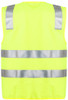 Syzmik Workwear ZV998 Unisex Hi Vis Zip Vest Yellow Back