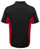 7PP JB's Wear Contrast Polo Black/Red Back
