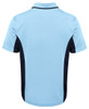 7PP JB's Wear Contrast Polo Light Blue/Navy Back