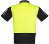 Syzmik Workwear ZH236 Mens Hi Vis Zone Polo Yellow/Black Back