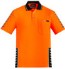 Syzmik Workwear ZH320 Mens Komodo Polo Orange/Black Syzmik Workwear ZH320 Mens Komodo Polo Orange/Black