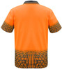 Syzmik Workwear ZH300 Mens Tracks Polo Orange/Charcoal Back Syzmik Workwear ZH300 Mens Tracks Polo Orange/Charcoal Back
