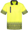 Syzmik Workwear ZH300 Mens Tracks Polo Yellow/Charcoal