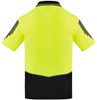 Syzmik Workwear ZH315 Mens Hi Vis Flux S/S Polo Yellow/Black Back